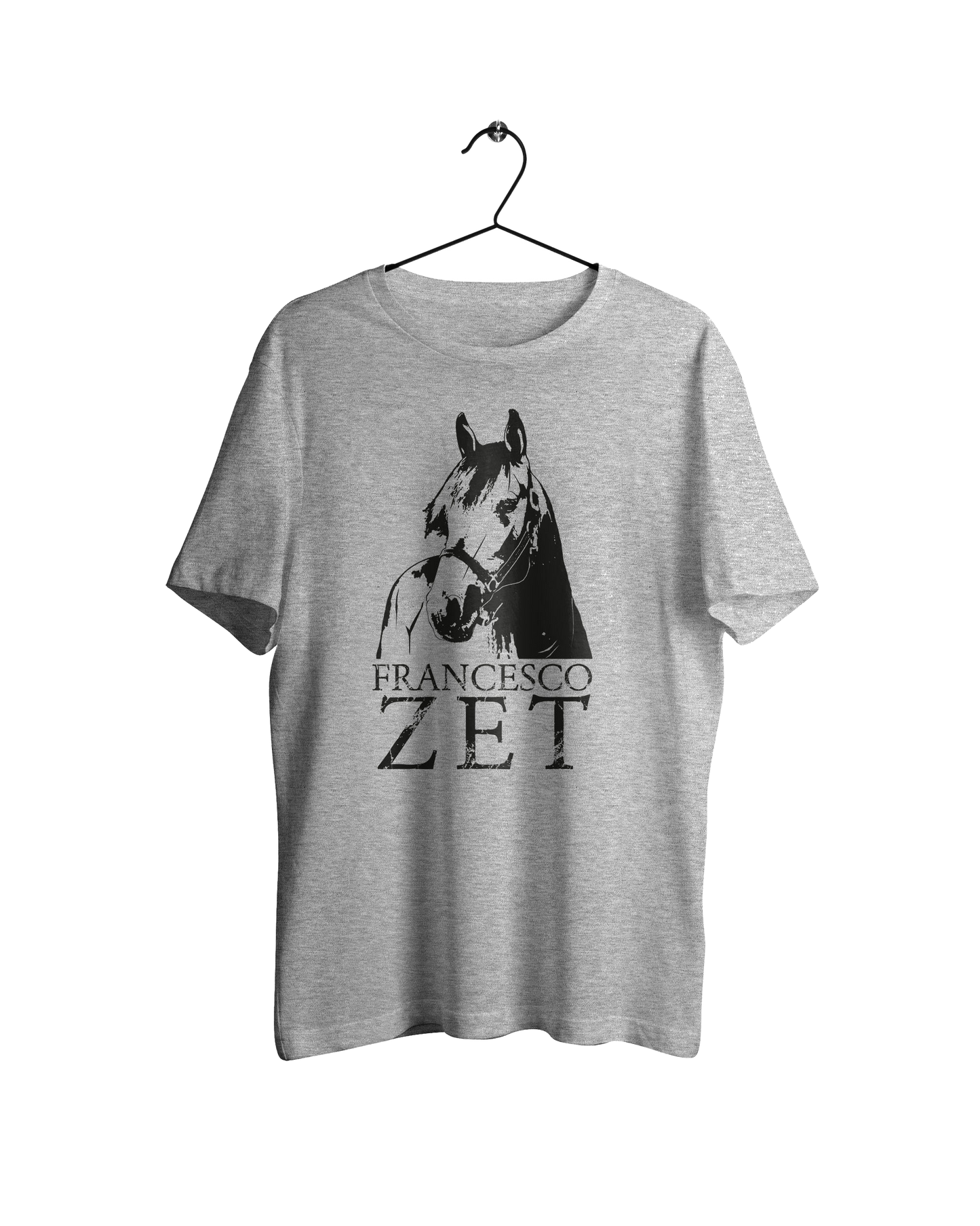 Fransesco Zet Klassisk - T-shirt Gråmelerad