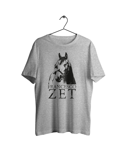 Fransesco Zet Klassisk - T-shirt Gråmelerad